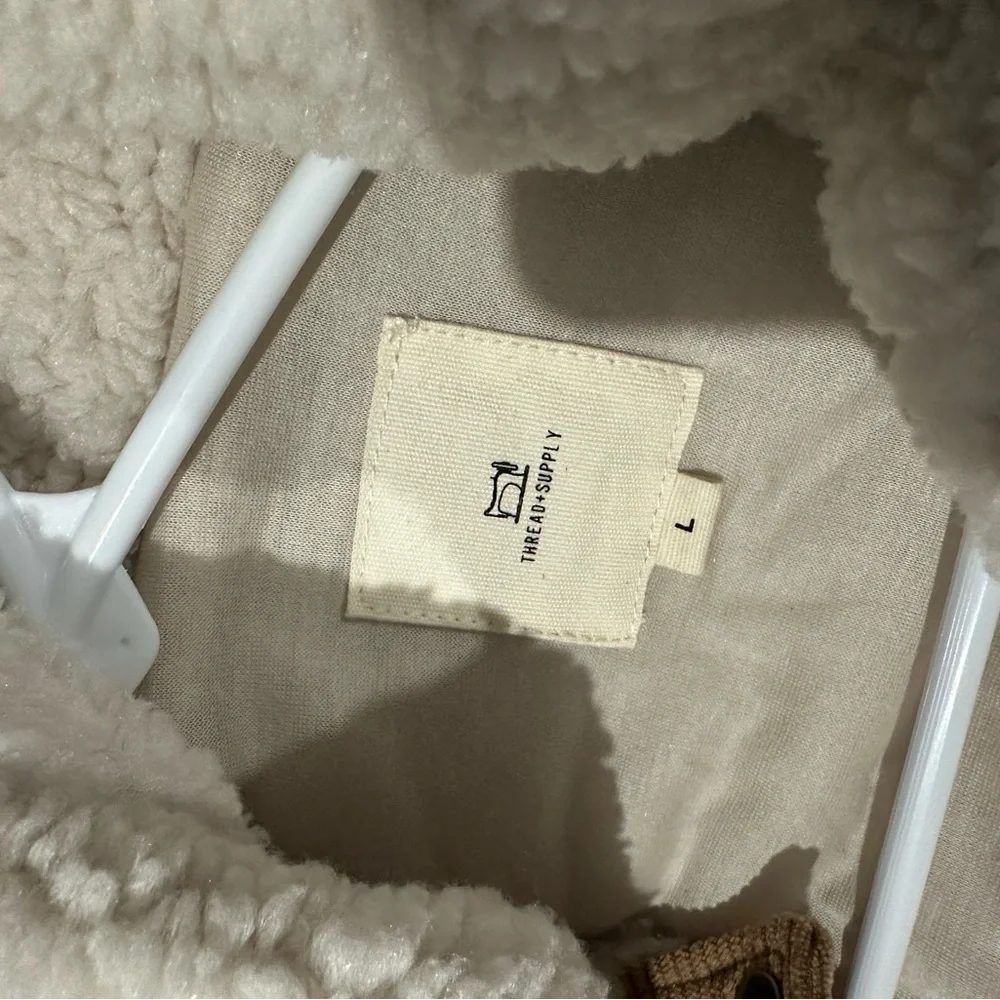 Thread & Supply Cream Sherpa Vest - Picture 3 of 5